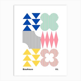 Geometric Bauhaus Poster 1 Art Print