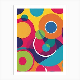 Abstract Circles 6 Art Print