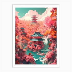 Japanese Landscape 27 Art Print