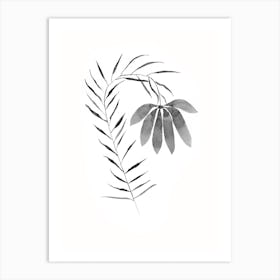 Leafy Flower Art Print