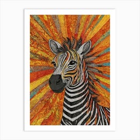 Zebra 2 Art Print