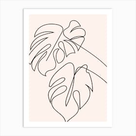 Monstera Leaves Art Print