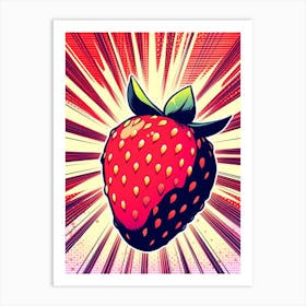 Pop Strawberry Art Print