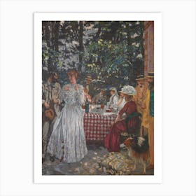 La Terrasse At Vasouy, The Lunch, Edouard Vuillard Art Print
