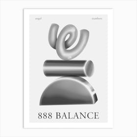 Angel Numbers Balance 888 Art Print