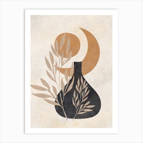 Moon And A Vase 1 Art Print