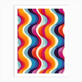 Abstract Wavy Pattern 2 Art Print