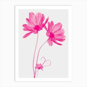 Hot Pink Daisy 3 Art Print