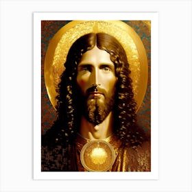 Golden Jesus Art Print