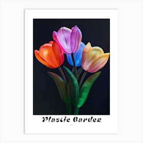 Bright Inflatable Flowers Poster Tulip 3 Art Print