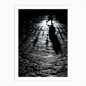 art photo photography black white person people street photo legs city dark bedroom office vertical Art Print