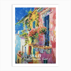 Mediterranean Views Amalfi 3 Art Print