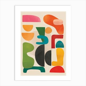 Minimal Abstract Shapes 1 Art Print