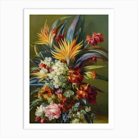 Bird Of Paradise Painting 2 Flower Art Print