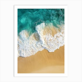 Beach Sand And Water Art Print