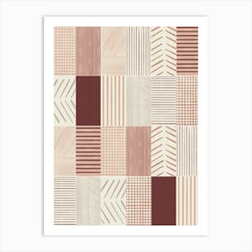 Rustic Tiles 01 Art Print