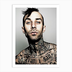 blink 182 travis barker Art Print