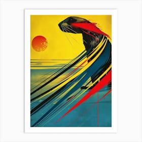 Otters Art Print