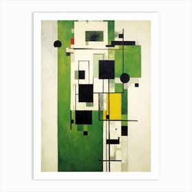 Green Futurism Art Print