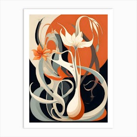 Abstract Flower Painting 33 Art Print