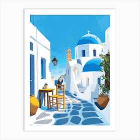 Greek Village 4 Art Print