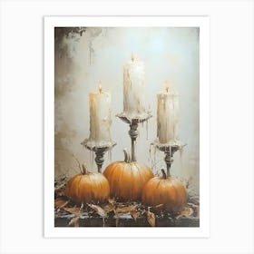 Three Pumpkins 6 Art Print