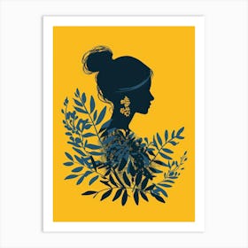 Silhouette Of A Woman 54 Art Print