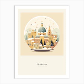 Florence Italy 3 Snowglobe Poster Art Print