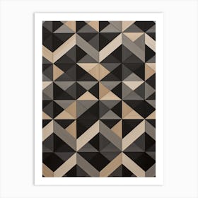 Optical Illusion Abstract Geometric 1 Art Print