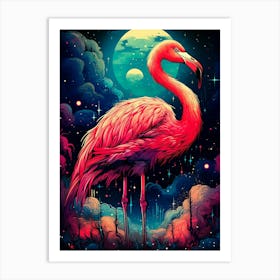 Pink Flamingo 2 Art Print