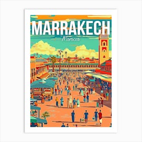 Marrakech Travel Art Print