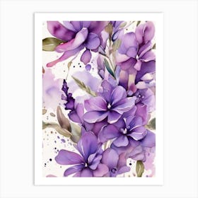 Purple Flowers Art Print