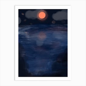 Moonlit Sea Art Print