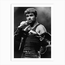 George Michael Performs On Stage On His Faith Tour Art Print