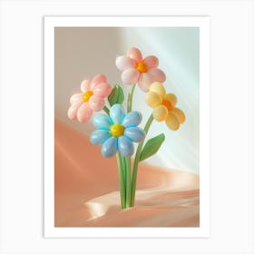 Dreamy Inflatable Flowers Daisy 4 Art Print
