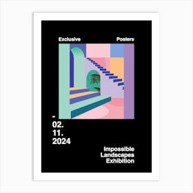 Impossible Landscapes Exhibition Archive Poster 14 Art Print