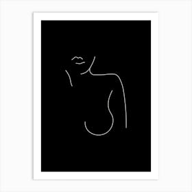 Nude Black Art Print