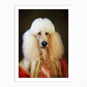 Zadig The Kings Poodle Pet Portraits Art Print