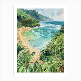 Hawaiian Beach Art Print