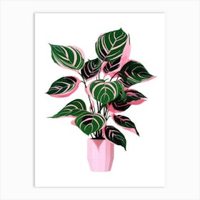 Pink Plant Art Print