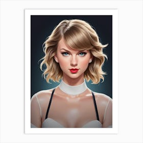 talyor swift portrait Art Print