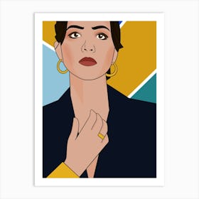 Girl Portrait Art Print