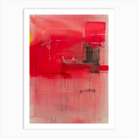 Abstract Red Painting 2 Art Print