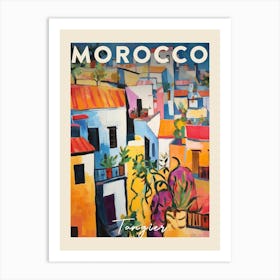 Tangier Morocco 5 Fauvist Painting Travel Poster Art Print