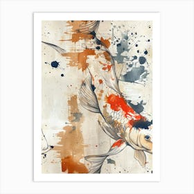 Watercolor Koi 21 Art Print