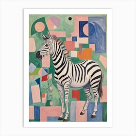 Party Zebra no1 Art Print