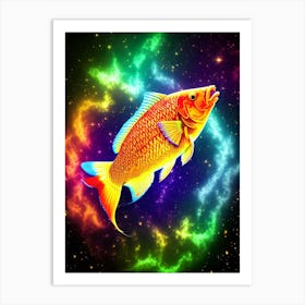 Fish In Space 1 Art Print