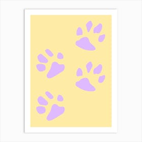 Paw Prints Art Print