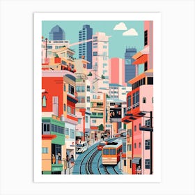 Hong Kong Travel Illustration Art Print