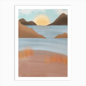 Sunset At The Lake Art Print